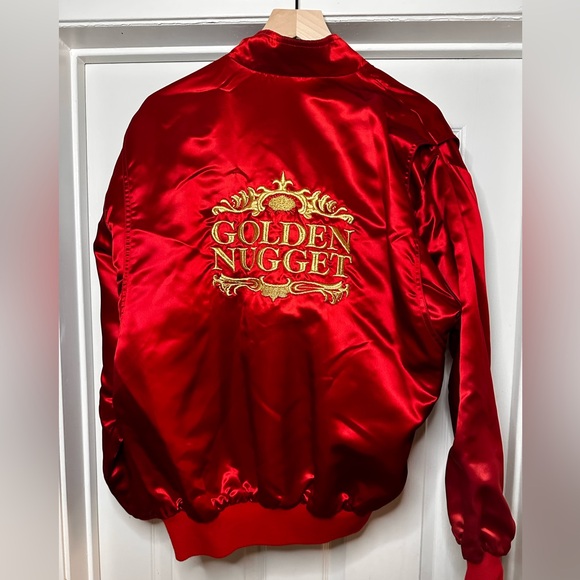 Golden nugget Casino and Mirage Casino reversible bomber jacket Large